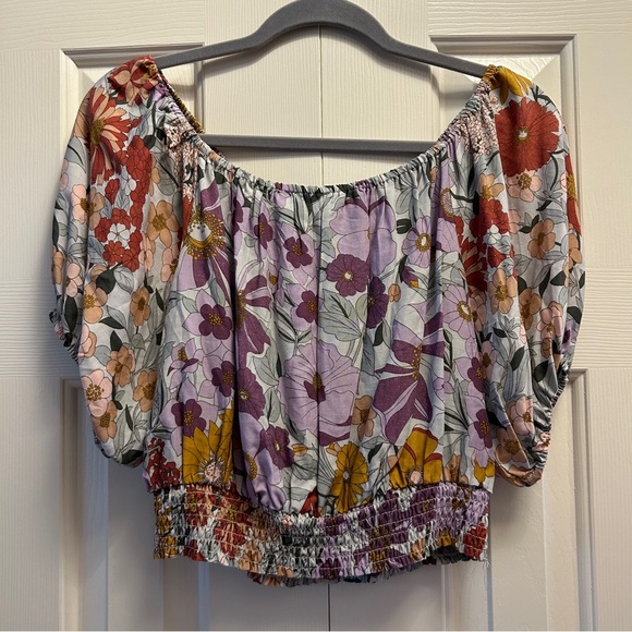 Petal & Pup Off The Shoulder Boho Floral Top - Picture 5 of 5